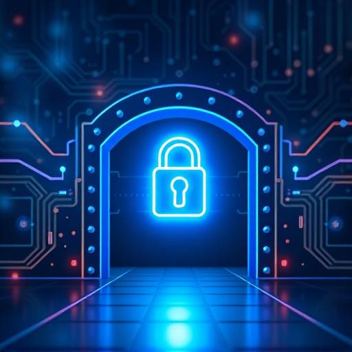 Illustration of a secure digital payment gateway