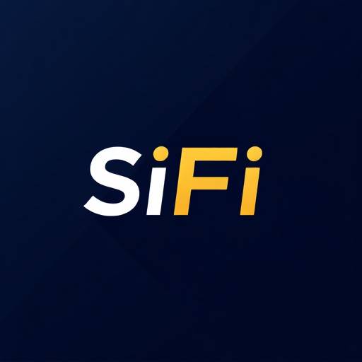 SiFi logo displayed in a dark blue and gold color scheme, representing the company's branding in the fintech sector.