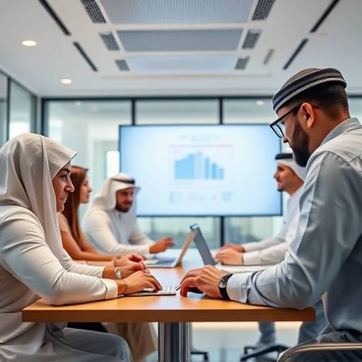 SiFi team collaborating in a modern office space in Riyadh